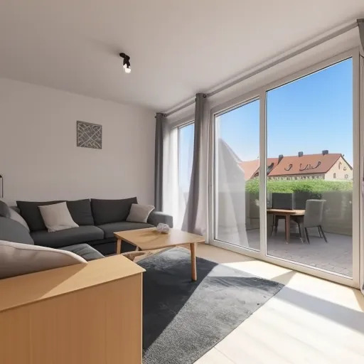 3-zimmer-wohnung mit balkon und einzelgarage - erbbaurecht -